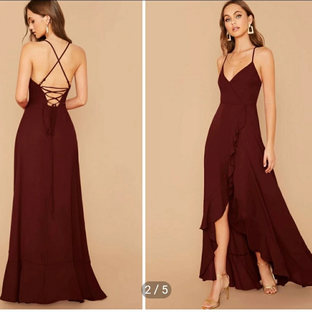 Sz. 6 (medium) burgundy formal dress